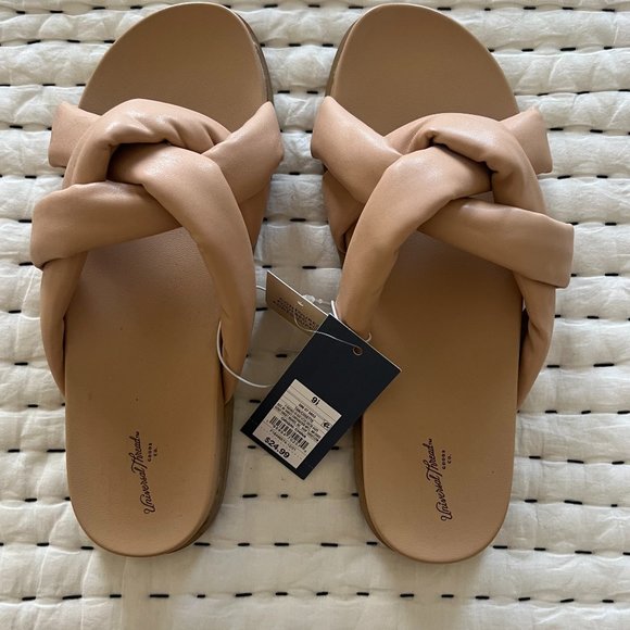 Women's Cosette Padded Slide Sandals - Universal Thread™ 9 Tan - Picture 1 of 1